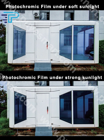 photochrome Folie für die Lichtsteuerung von Fenstern und Autoglas