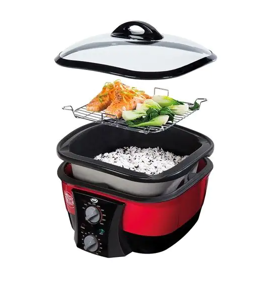 JML Go Chef 1500W 5L 8 In 1 Non Stick Multifunction Cooker Red 5100100014 for sale online eBay