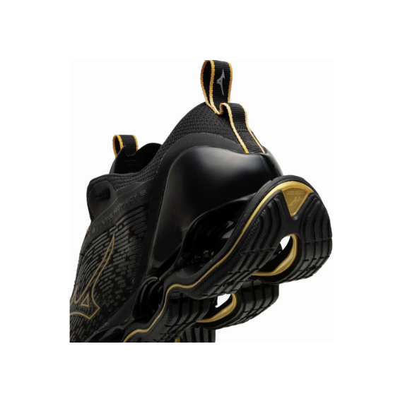 Pre-owned Mizuno Wave Prophecy 13 J1gc2451 32 Black × Gold In Box From Japan