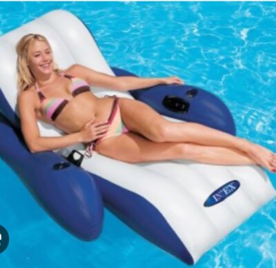 Intex 58868EP Floating Recliner Inflatable Pool Lounge Float Used Once Mint