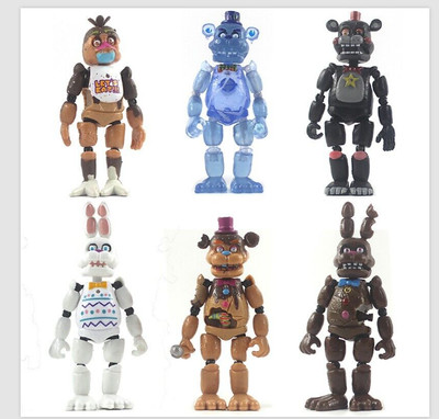 Five Nights at Freddys Nightmare 5'' FNAF 6 Action Figures Gift Collectible T