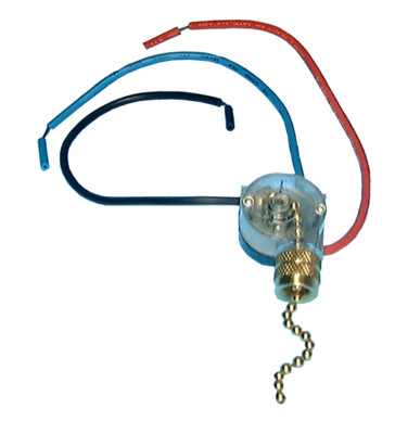 Philmore 30-9158 Ceiling Fan Pull Chain Switch ~ 2 Circuit, 3 Way (L-1, L-2, L-1