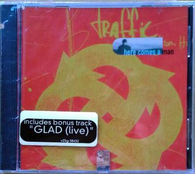 TRAFFIC - HERE COMES A MAN - 2 MIXES + ''GLAD'' - VIRGIN CD + HYPE STICKER -SEALED