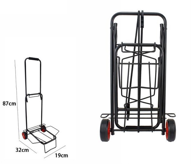 Carrello Porta Pacchi Portapacchi Bagagli Valigie Pieghevole Fino a 25Kg dfh