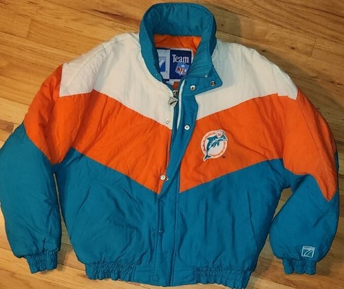 【古着】NFL Miami Dolphins ジャケット M Miami Dolphins NFL ULTRA RARE Blue Heavyweight Jacket as