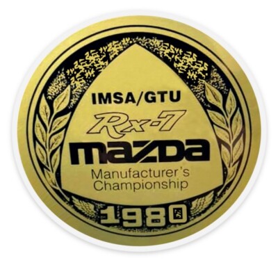 1980 Mazda RX-7 racing sticker.  Inside Of The Glass. $9.99 3.5 x 3.5 