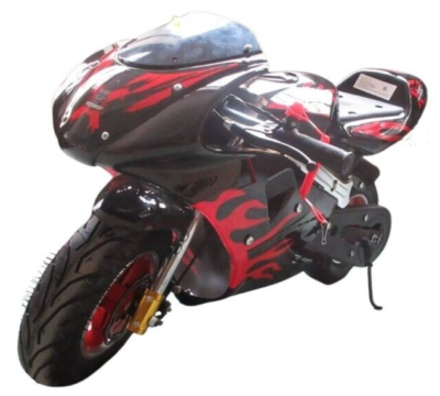 49cc Mini Pocket Motorcycle Bike RED Moto Racer Petrol Off Road Dirt Bike