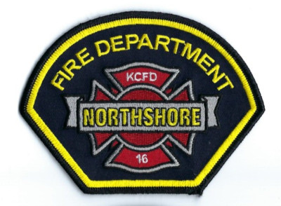 Northshore (King County) WA Washington Fire Dept. #16 *GOLD BORDER* patch - NEW!