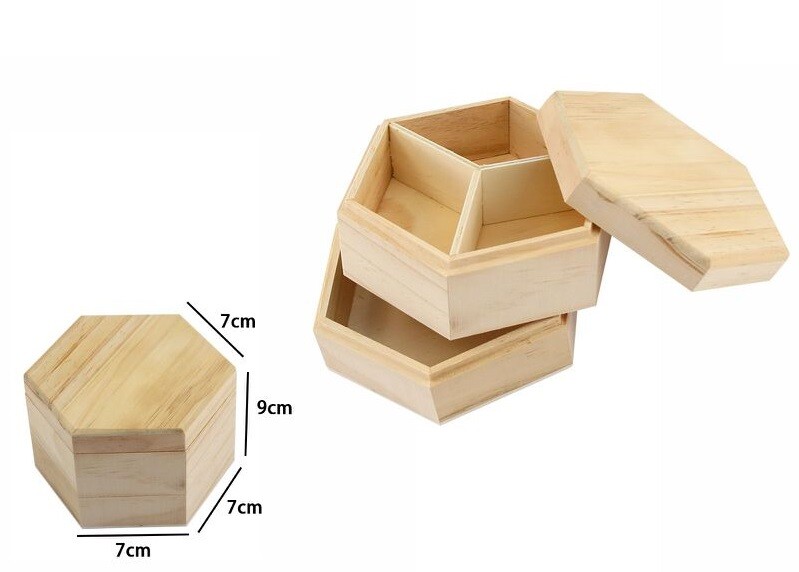 Scatola Portagioie In Legno Con Bacheca 2 Piani Posti Scomparti 74020a dfh