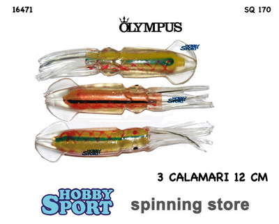 ARTIFICIALE SILICONICO SQUID CALAMAR SQ 170 - CONF 3 PZ OLYMPUS