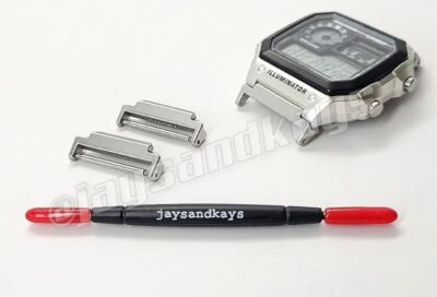 JaysAndKays  Metal Adapters Kit for Casio AE1200 AE1300 Royale Black Gray