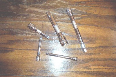 DURACRAFT PRO  DRIVE SOCKET EXTENSIONS MULTIPLE SIZES POLISHED CHROME