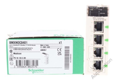 New Schneider Electric BMXNOC0401 Modicon M340 TCP Ethernet & Modbus Module 4-Po