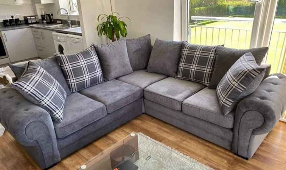 VERONA CHESTERFIELD DESIGN BRAND NEW CORNER SOFA AVAILABLE IN 3+2 SOFA