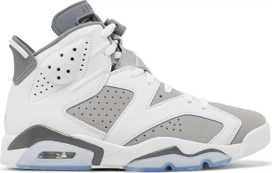 

Мужские кроссовки Nike Air Jordan 6 Retro Cool Grey White CT8529-100 7.5, Серый, Nike Air Jordan 6