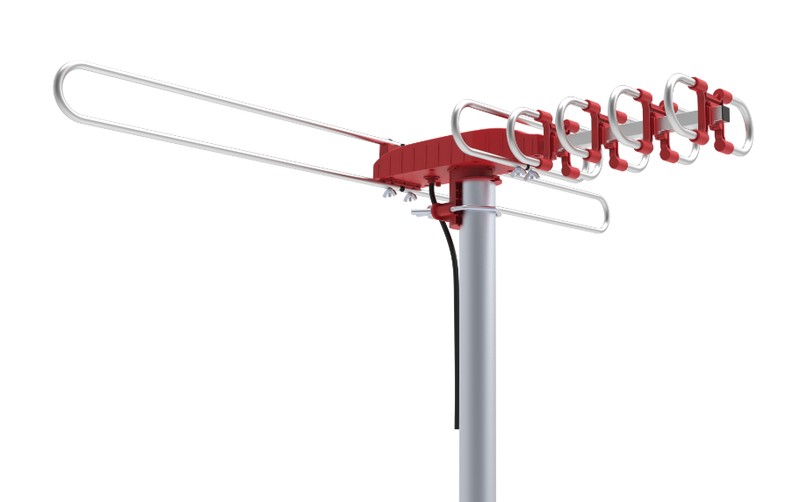 LONGEST RANGE OUTDOOR HD TV ANTENNA MOTORIZED AMPLIFIED HIGH GAIN 105