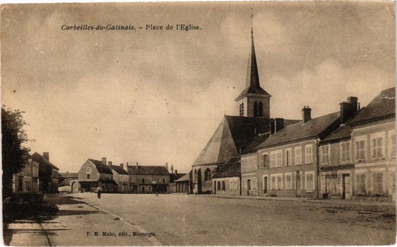 Cpa Corbeilles-Du-Gatinais - Place De L'ÃGlise (227953)