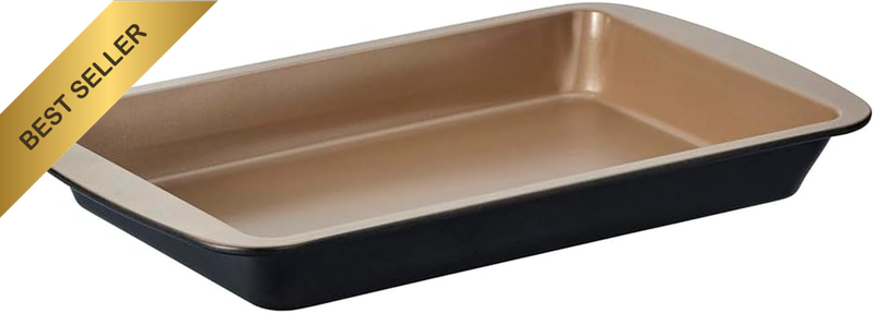 Ceramabake Rectangular Cake Pan – Healthy Non-Stick Ceramic Baking Tin, Bake wit