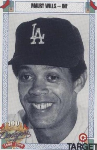 MAURY WILLS # 30 104 SB 1962 LA DODGERS MVP SIGNED AUTO HOME