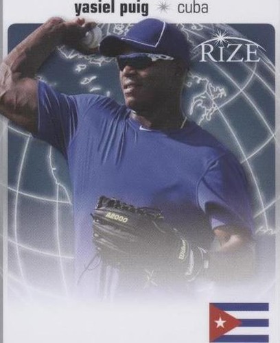2012 Leaf Rize Draft - Yasiel Puig #WC-16