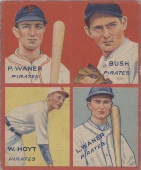 1935 Goudey 4-in-1 - Guy Bush Lloyd Waner Paul Waner #3C