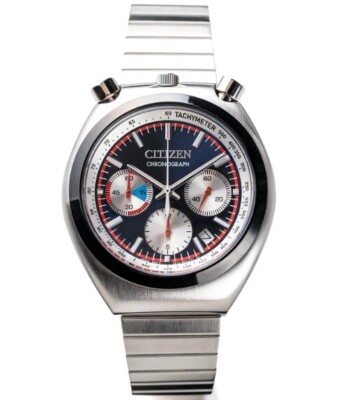 Pre-owned Citizen An3676-65l Tsuno Bullhead Chrono 70's Remix Limited Watch 38mm