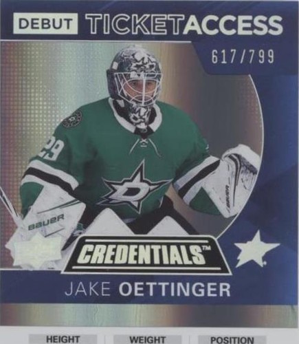 2021-22 Upper Deck Credentials - Jake Oettinger #140