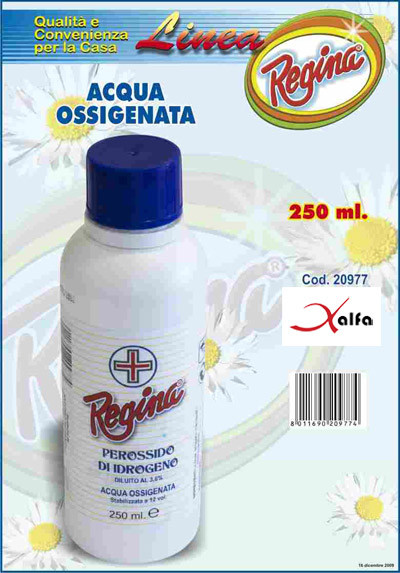 Regina Acqua Ossigenata Perossido Di Idrogeno 12VOL 250ml Igiene Corpo dfh