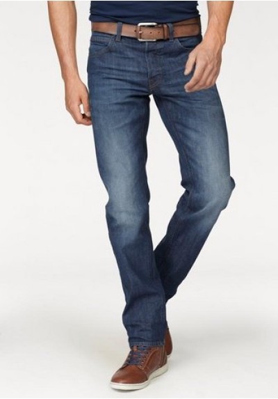 JEANS LEE Daren Uomo Stretch Denim Pantaloni Blue Used Slim Fit l32 NUOVO L 706 cdjw