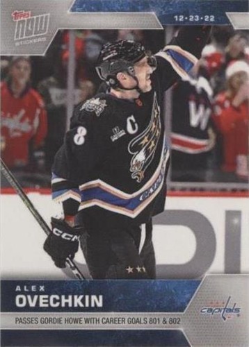 2022-23 Topps Now NHL Stickers - Alex Ovechkin #124