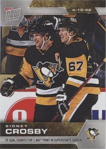 2021-22 Topps Now NHL Stickers - Sidney Crosby #390