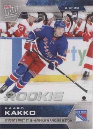 2019-20 Topps Now NHL Stickers - Kaapo Kakko #161