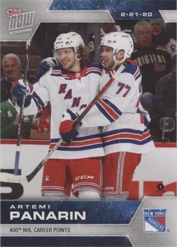2019-20 Topps Now NHL Stickers - Artemi Panarin #183