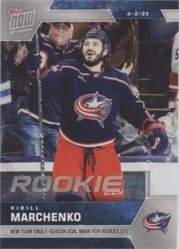 2022-23 Topps Now NHL Stickers - Kirill Marchenko #309