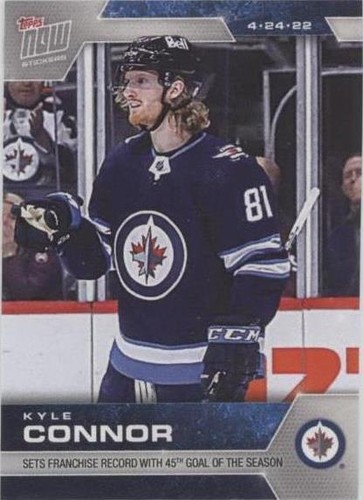 2021-22 Topps Now NHL Stickers - Kyle Connor #429