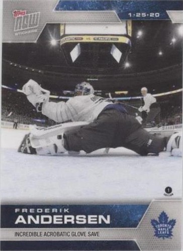 2019-20 Topps Now NHL Stickers - Frederik Andersen #149