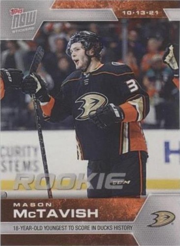 2021-22 Topps Now NHL Stickers - Mason McTavish #6
