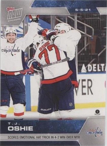 2020-21 Topps Now NHL Stickers - T.J. Oshie #145