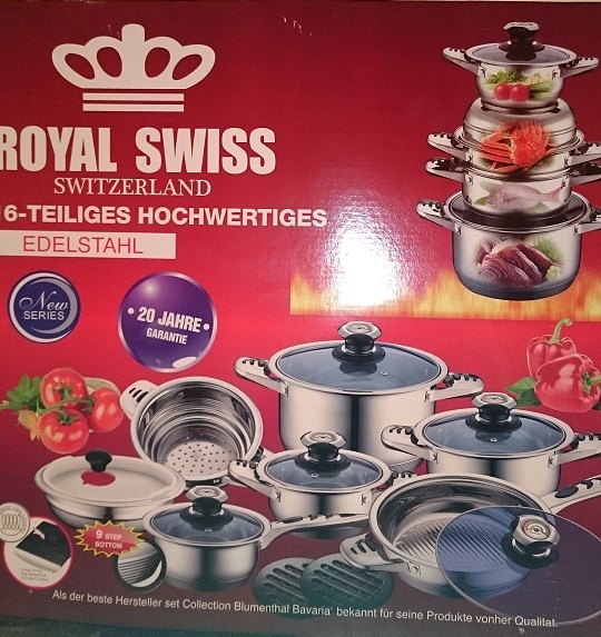 NEW 16pc Luxury Royal cookware set boxed + 2 FREE GIFTS (Luxury sets