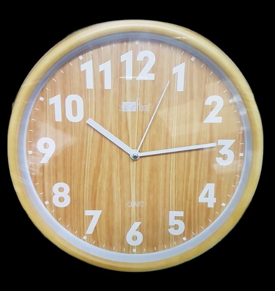 Orologio Da Parete Quarzo Muro Effetto Legno Chiaro Casa Arredamento dfh