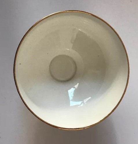 Royal Victoria Dessert Bowl Compote Pedestal Fine Bone China England Gold Trim