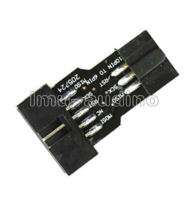 5PCS 10Pin Convert to 6Pin ISP Adapter Board For ATMEL AVRISP USBASP STK500 NEW