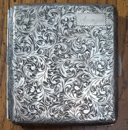 Silver950刻印 Cigarette Case 金槌目 日本製 110g Silver950刻印 Cigarette Case 金槌目 日本製 110g Silver950
