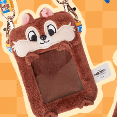POP MART GONG Chip and Dale Series Plush Card Cover Shoulder Bag Official Gift