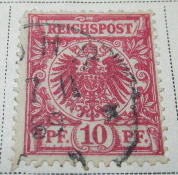 empire ジッポー Germany Empire 1889 Stamp 10 PF Rare StampBook3-326 | eBay