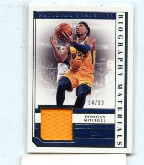 DONOVAN MITCHELL 2018-19 Panini National Treasures Biography