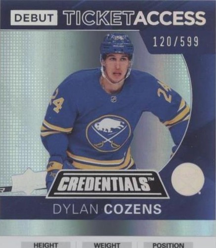 2021-22 Upper Deck Credentials - Dylan Cozens #146