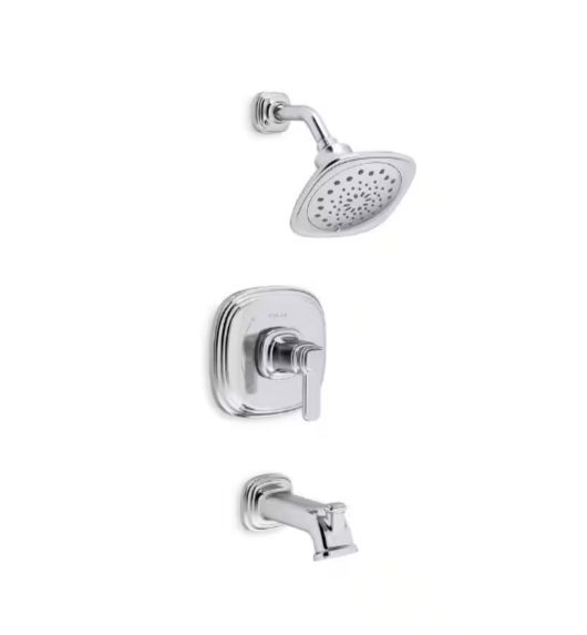 KOHLER Numista Single-Handle 3-Spray Wall-Mount Tub and Shower Faucet Chrome