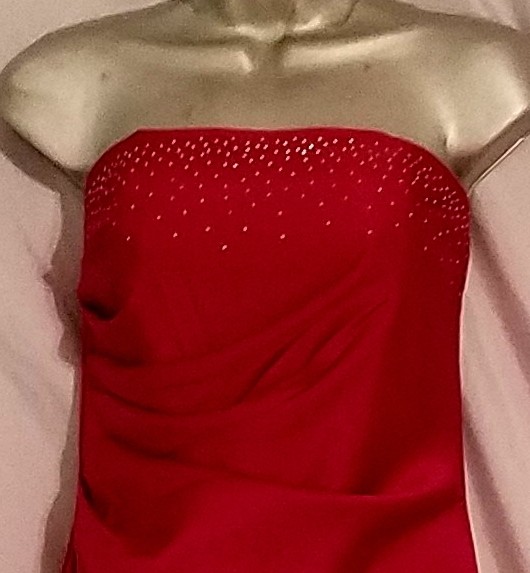 Roberta Bridal Long Red Gown Size 8