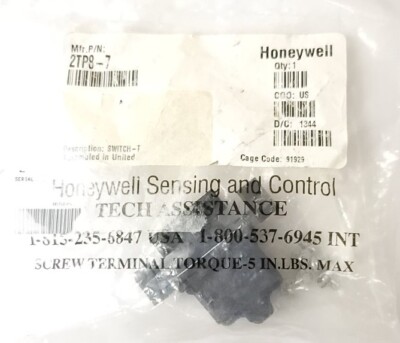 Honeywell 2TP8-7 Rocker Switch Override Micro Switch Sensing/Control Midnight